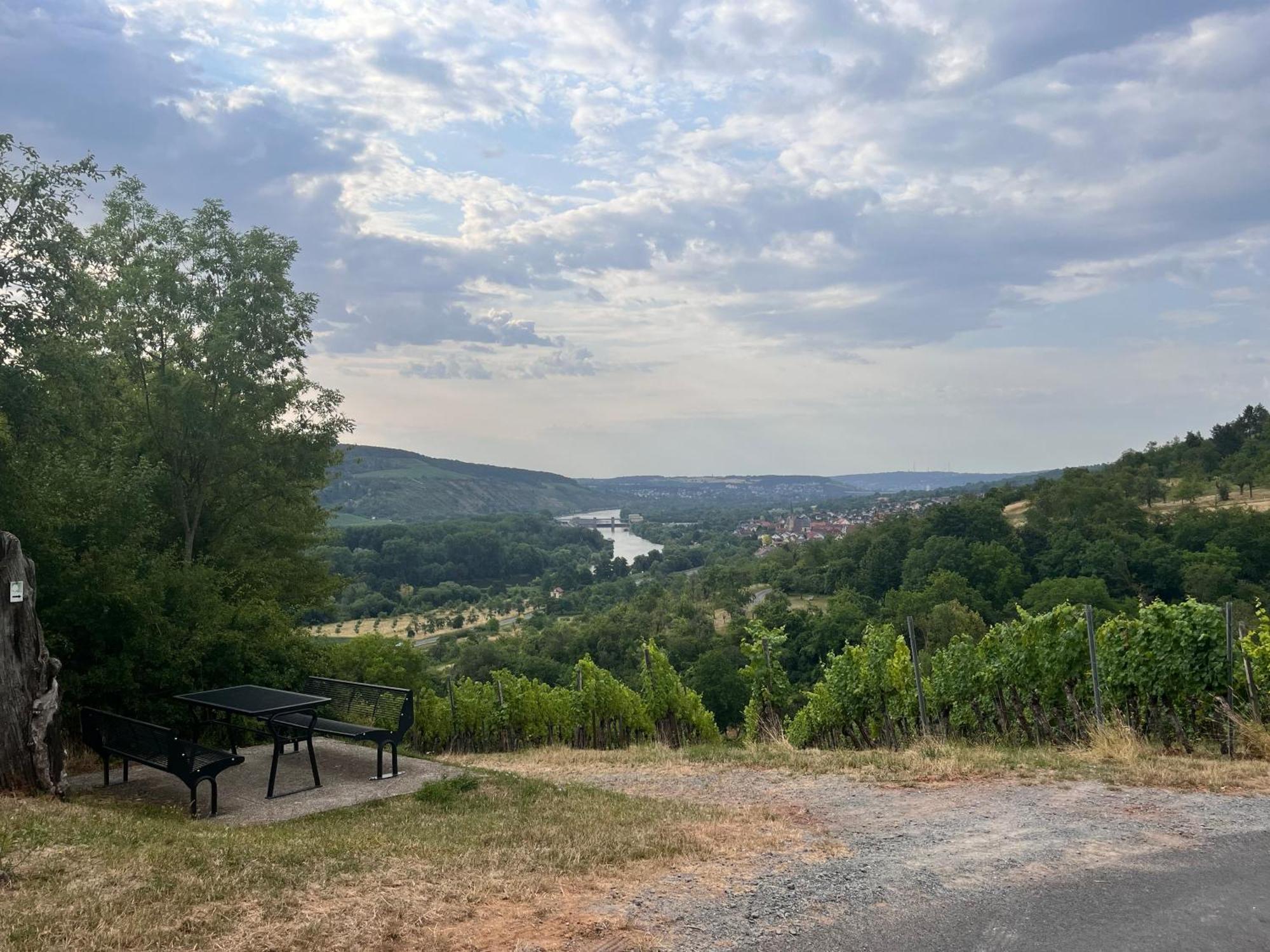 Unterleinach Ferienhaus Weinbergblick - Nahe Wuerzburg - 2 Schlafzimmer - Familienfreundlich - Terrasse מראה חיצוני תמונה